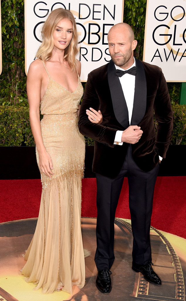 Rosie Huntington-Whiteley and Jason Statham Are Engaged! Model Debuts Giant  Diamond Ring at the 2016 Golden Globes - E! Online